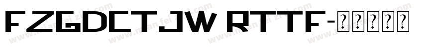 FZGDCTJW RTTF字体转换